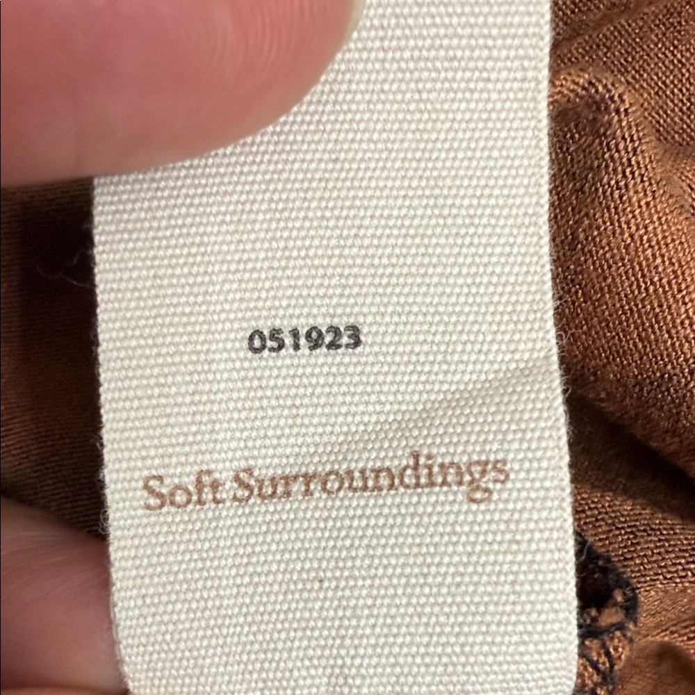 Soft Surroundings Sleeveless Maxi Dress - Black and Tan - Picture 7 of 8